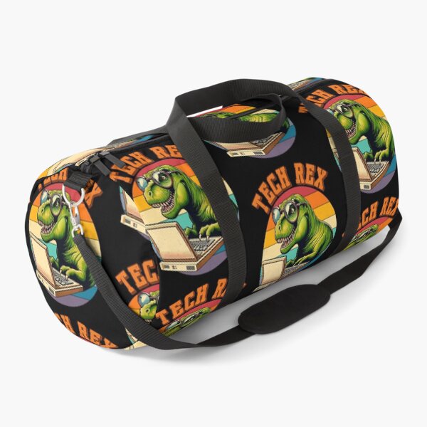 Item preview, Funny Vintage Retro Tech Rex Dinosaur with Laptop Design. Gift for tech and IT professionals. designed and sold by Unitepeople.
