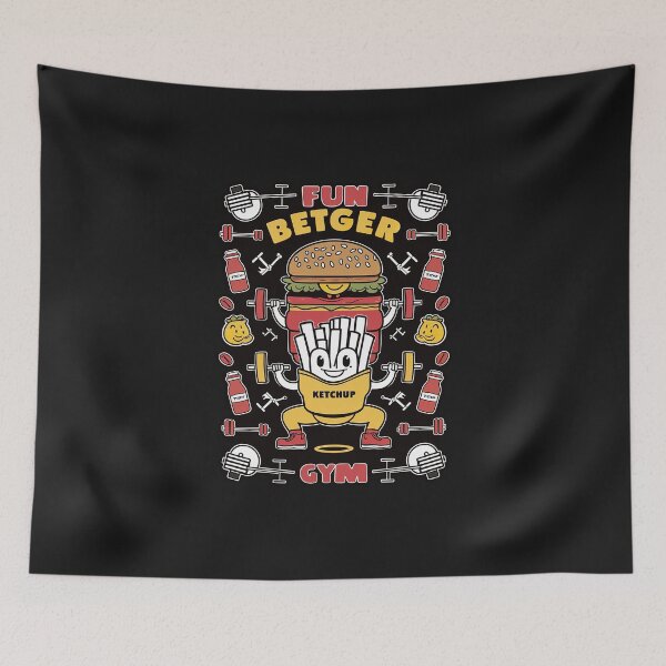Item preview,  ''Fun Betger Gym'' Cute Humor Funny Sarcastic Gym T-Shirt  designed and sold by Witty Shirts.