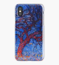 HD Evening; Red Tree (Avond; De rode boom), by Piet Mondrian 1908 HIGH DEFINITION iPhone Case