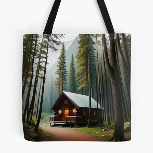 Item preview, a cabin in a forest 10 designed and sold by Tcrom97.