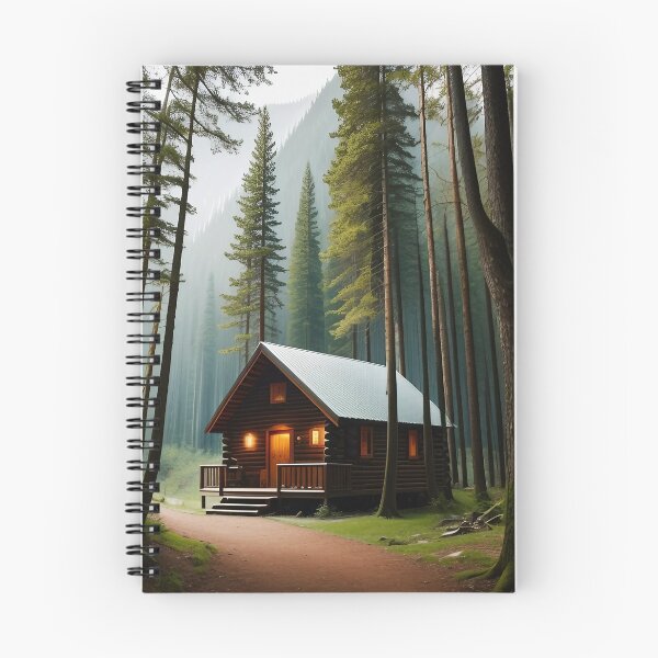 Item preview, a cabin in a forest 10 designed and sold by Tcrom97.