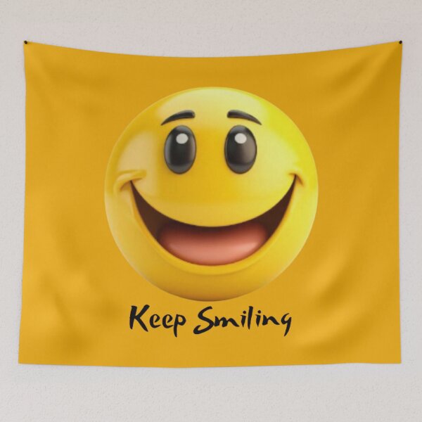 Item preview, Keep Smiling, Typography, Smile, Smiley Face, He, She. designed and sold by 2012DreamVision.