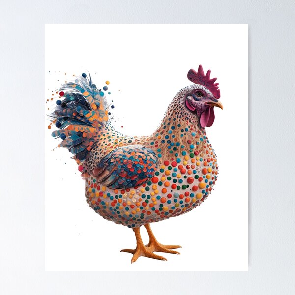 Item preview, Dot Chicken : Colorful Art designed and sold by elynne9.
