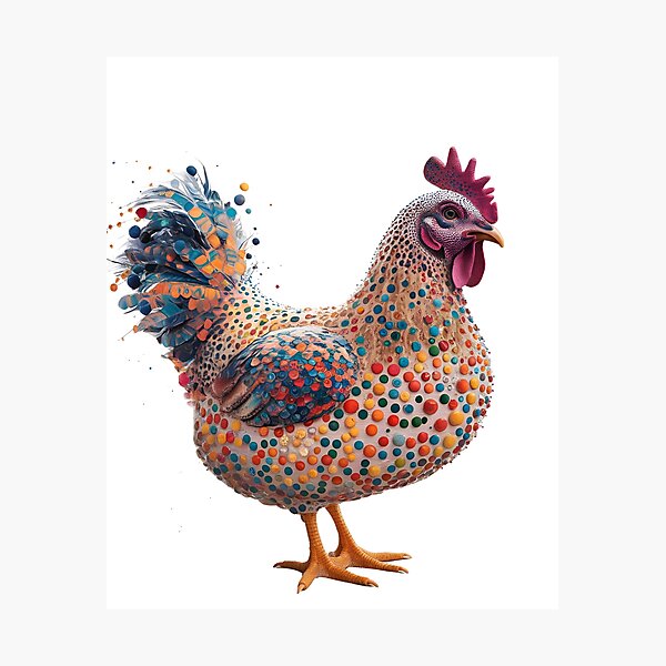 Item preview, Dot Chicken : Colorful Art designed and sold by elynne9.