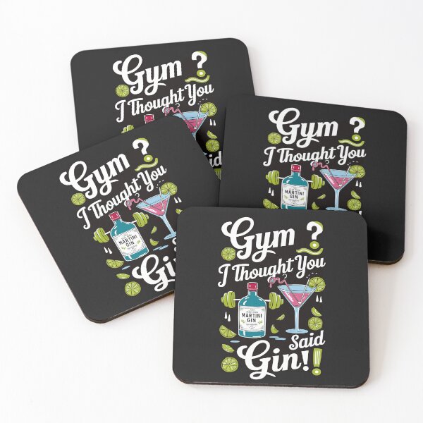 Item preview, ''Gym ? I Thought you Said Gin!'' Cute Humor Funny Sarcastic Gym T-Shirt designed and sold by Witty Shirts.