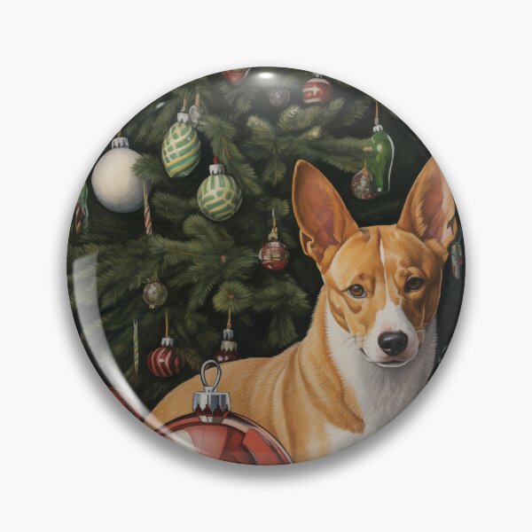 Item preview, Christmas Basenji designed and sold by Samuelsboro.