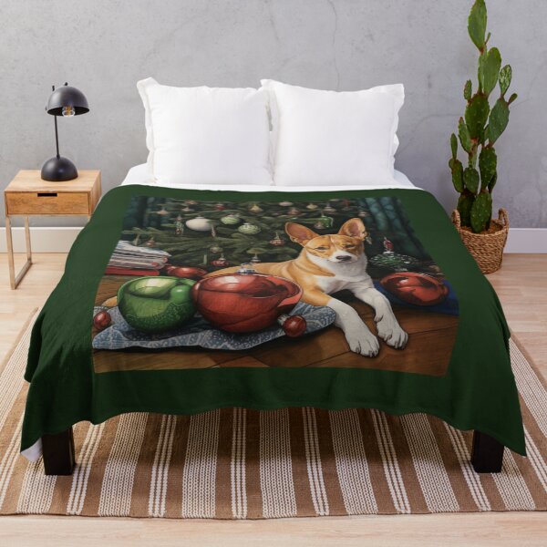 Item preview, Christmas Basenji designed and sold by Samuelsboro.