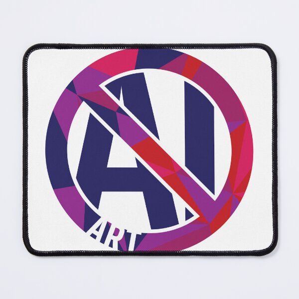 Item preview, No AI Art designed and sold by OakeArt.