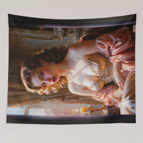Item preview, An Enchanting Victorian Beauty In Golden Sunset Lighting Captivating AI Concept Art by Xzendor7 designed and sold by Xzendor7 Digital Art Creations.