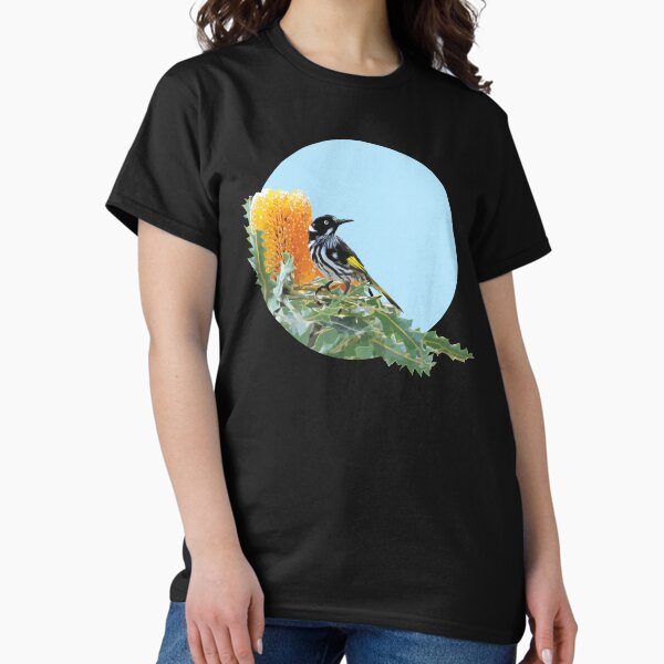 Item preview, New Holland Honeyeater on Banksia designed and sold by Blepo78.