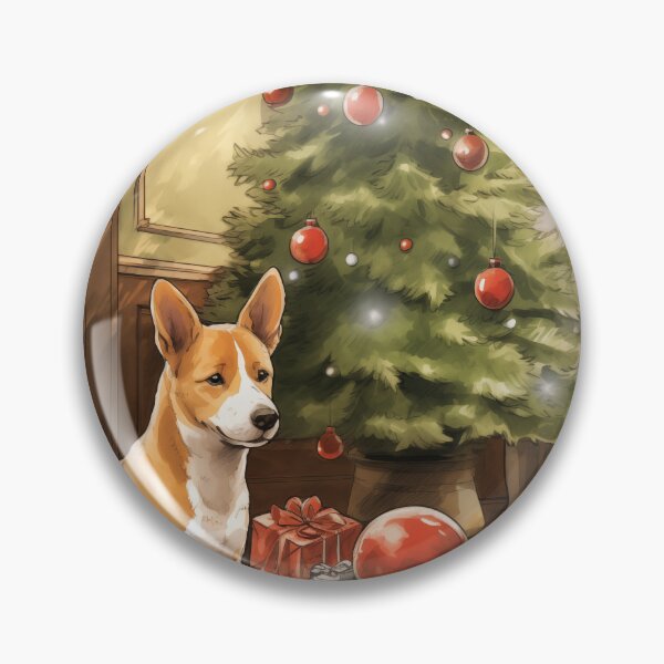 Item preview, Christmas Basenji (Design 2) designed and sold by Samuelsboro.
