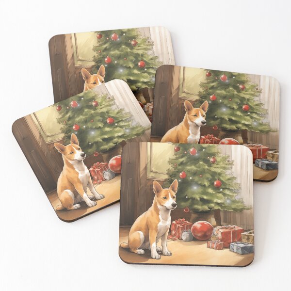 Item preview, Christmas Basenji (Design 2) designed and sold by Samuelsboro.