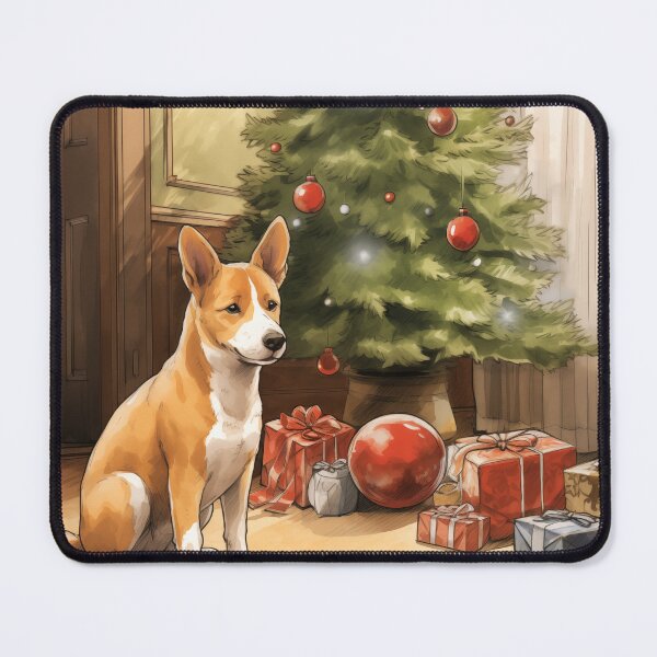Item preview, Christmas Basenji (Design 2) designed and sold by Samuelsboro.