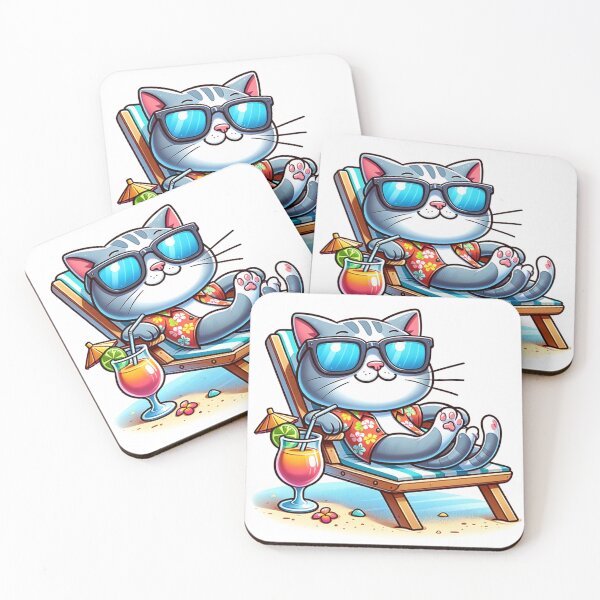 Item preview, Cat on holiday designed and sold by NTKSHOP11.