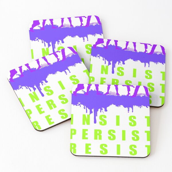 Item preview, insist, persist, resist and never give up. designed and sold by GraphicStyleX.