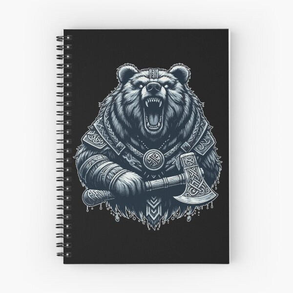Item preview, Angry Bear Berserker Norse Mythology Viking Warrior designed and sold by TomFrontierArt.