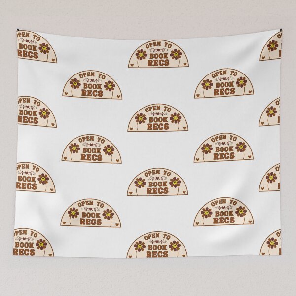 Item preview, open to book recs for book lovers and bookish kindle girlies in aesthetic brown designed and sold by  The Midnight Library - Book Lover Gifts & Kindle Accessories.