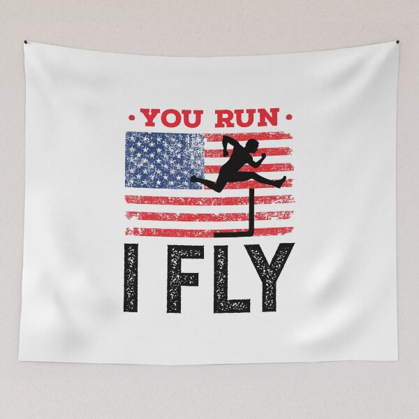 Item preview, You Run I Fly Hurdles Hurdler Track and Field designed and sold by jaygo.