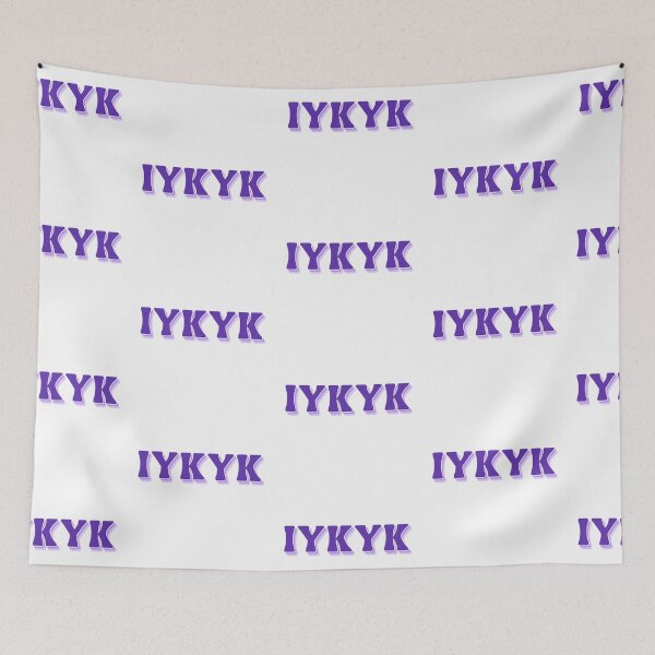 Item preview, iykyk in purple aesthetic for book lovers and bookworms designed and sold by  The Midnight Library - Book Lover Gifts & Kindle Accessories.