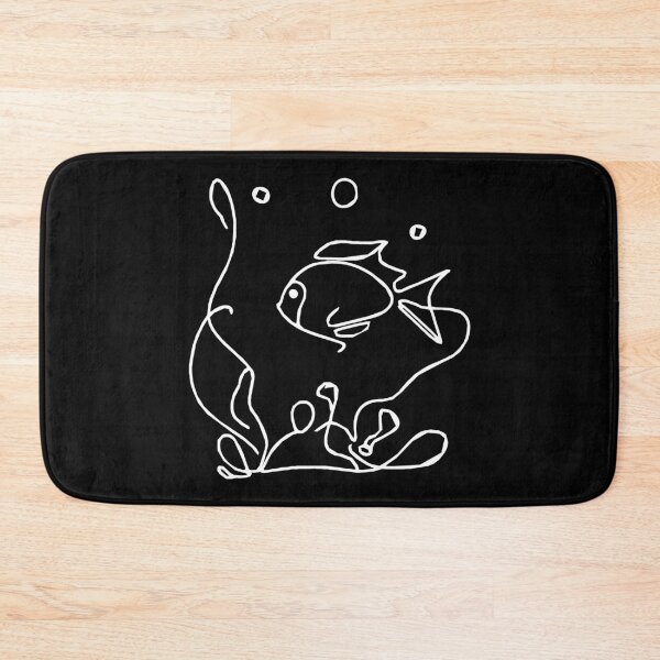 Item preview, Underwater fish world | minimalist line art illustration designed and sold by NoNoNomad.