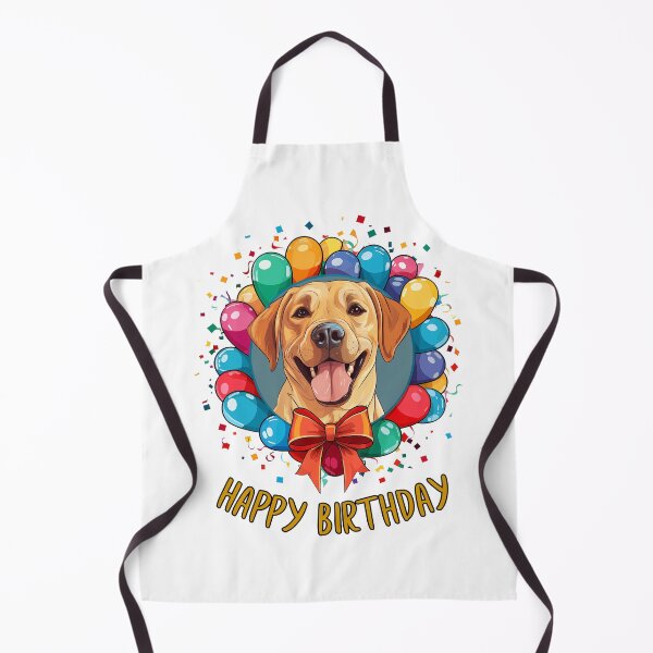 Item preview, Birthday Labrador Retriever Dog - Gold  -  Happy Birthday! designed and sold by wotsthis.