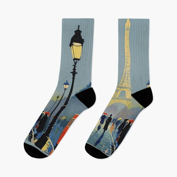 Item preview, Rainy Night in  Paris: Eiffel Tower Street View ….By Carraann  designed and sold by CARRAANN.