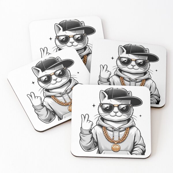 Item preview, Hip hop cat designed and sold by NTKSHOP11.