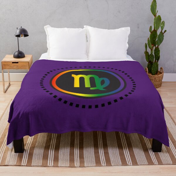 Item preview, Virgo Star Sign Graphic LGBTQ, Virgo Symbol graphic with rainbow background, Horoscope Unisex T-shirt, LGBTQ Astrology tees gift ideas, Astrology tees, designed and sold by PrideBeProud.