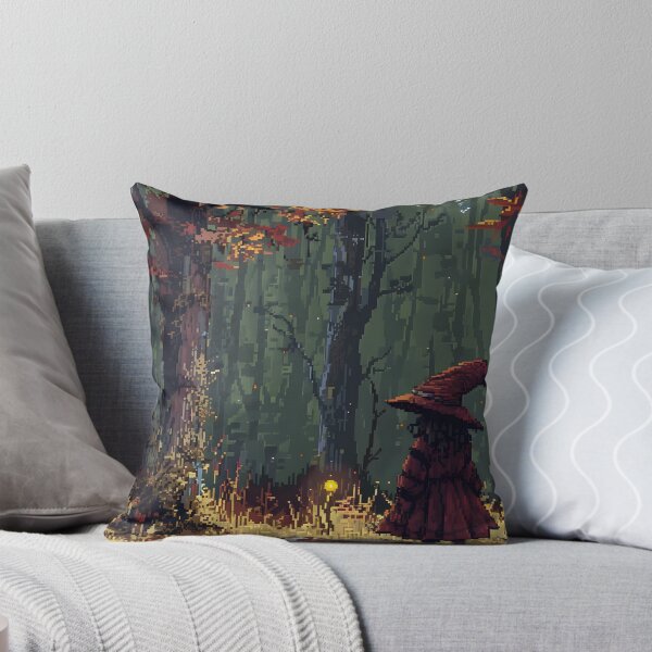 Item preview, Little witch in magic forest PIXEL ART designed and sold by HappyStickBike.