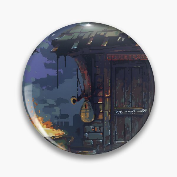 Item preview, A small witch's cottage in the middle of the forest PIXEL ART designed and sold by HappyStickBike.