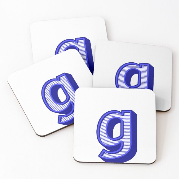 Item preview, 3D Alphabet Letter g - Bold Typography Design - Lowercase Alphabet Artwork designed and sold by uncoXab.
