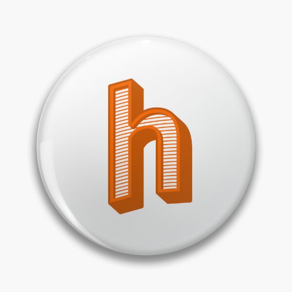 Item preview, 3D Alphabet Letter h - Bold Typography Design - Lowercase Alphabet Artwork designed and sold by uncoXab.