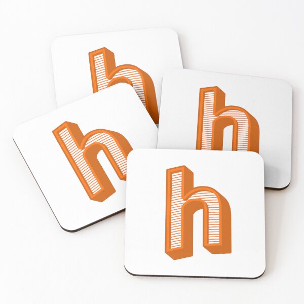 Item preview, 3D Alphabet Letter h - Bold Typography Design - Lowercase Alphabet Artwork designed and sold by uncoXab.