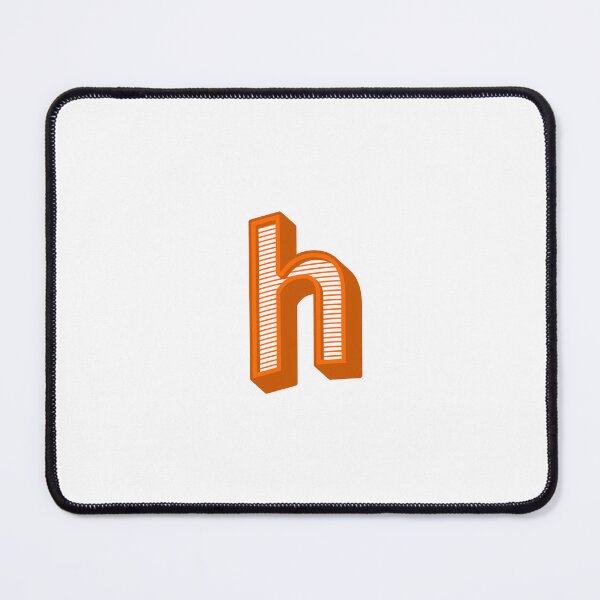 Item preview, 3D Alphabet Letter h - Bold Typography Design - Lowercase Alphabet Artwork designed and sold by uncoXab.