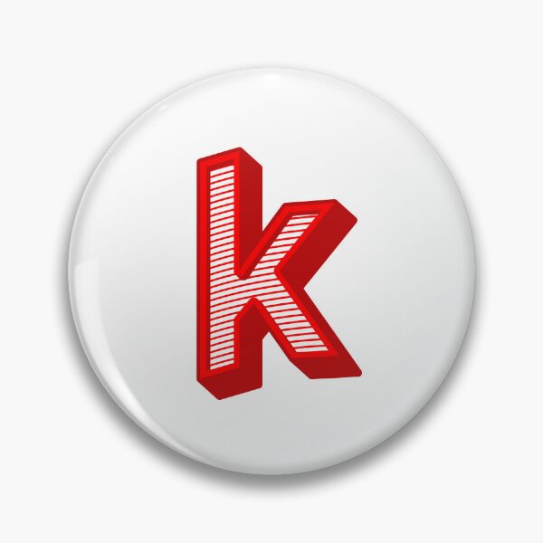 Item preview, 3D Alphabet Letter k - Bold Typography Design - Lowercase Alphabet Artwork designed and sold by uncoXab.