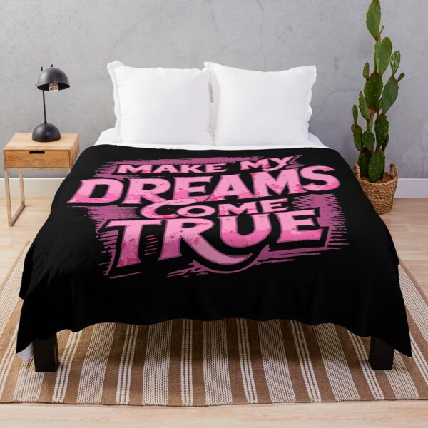 Item preview, Make My dreams come true Pink retro style designed and sold by JonathanP514.