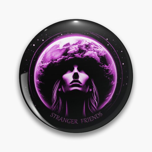 Item preview, STRANGER FRIENDS, Aliens, Extraterrestrial, UFO, FirstContact, Pink, Earth designed and sold by CrisMor-Art.