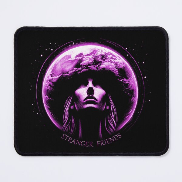 Item preview, STRANGER FRIENDS, Aliens, Extraterrestrial, UFO, FirstContact, Pink, Earth designed and sold by CrisMor-Art.