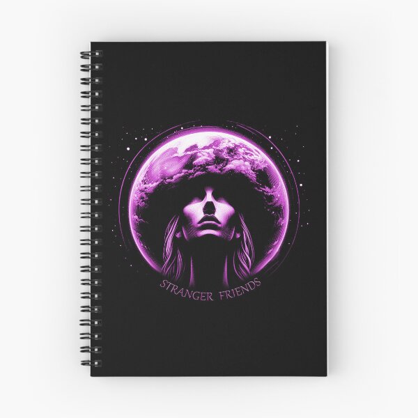 Item preview, STRANGER FRIENDS, Aliens, Extraterrestrial, UFO, FirstContact, Pink, Earth designed and sold by CrisMor-Art.