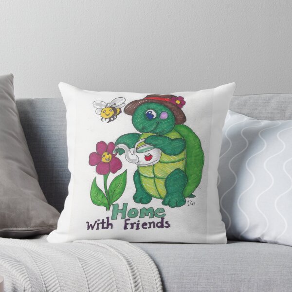 Artikelvorschau, Zuhause mit Freunden Schildkröte entworfen und verkauft von DarkRubyMoon.