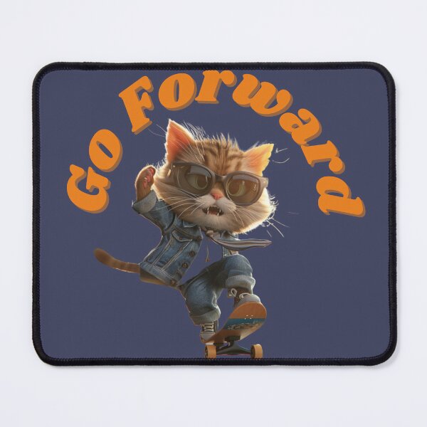 Item preview, Go Forward Skateboard Cat designed and sold by YsheepY.