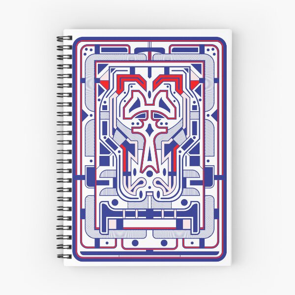 Item preview, Ceramic Chiroptera - Blue and Red Geometric Abstract designed and sold by RML Art Studios.