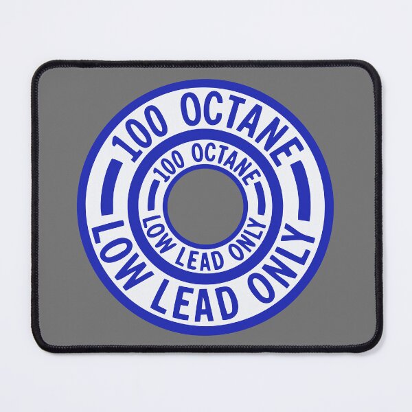 Item preview, 100 Octane Low lead gas placard aviation designed and sold by MidniteTraffic.