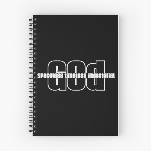 Item preview, Christian Apologetics Spaceless Timeless Immaterial (White Font) designed and sold by WorthStratton.