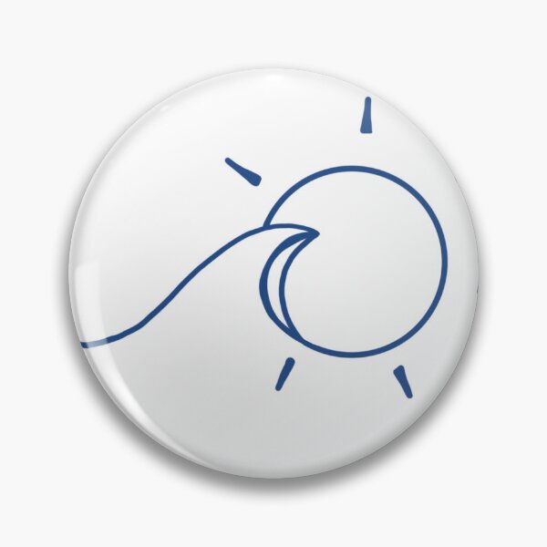 Item preview, Simple Ocean Wave Sun  designed and sold by StickerShark10.