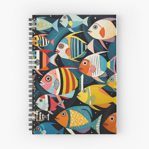 Item preview, Shoal of Multicoloured Fish designed and sold by whitecat23.