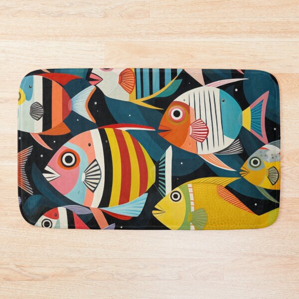Item preview, Shoal of Multicoloured Fish designed and sold by whitecat23.