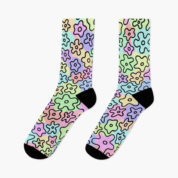 Item preview, Colorful flower Power - flower doodles designed and sold by PanyaCreative.
