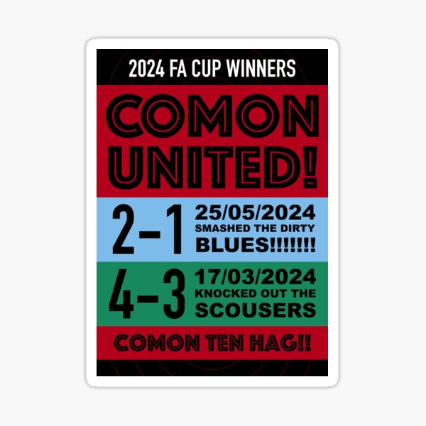 Item preview, UNITED 2024 TEN HAG CHAMPS! designed and sold by impixel.