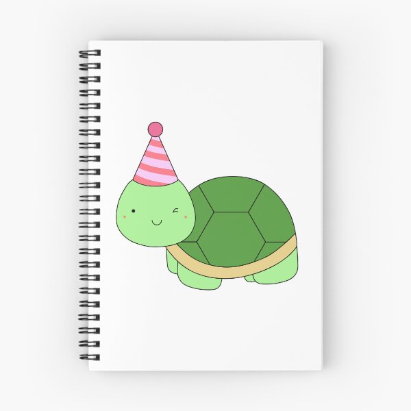 Item preview, Cute winking turtle with birthday hat designed and sold by PanyaCreative.